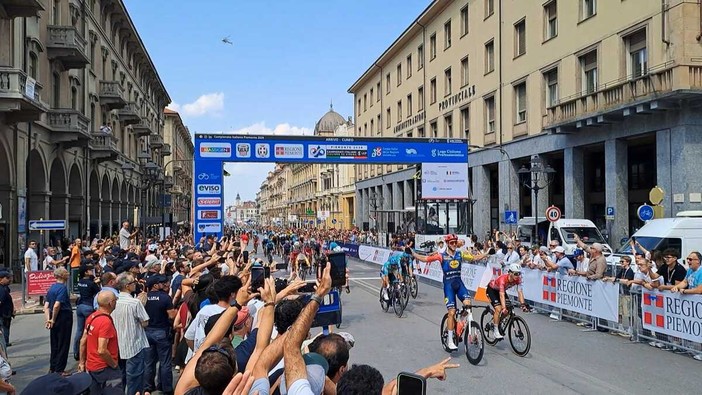 L'arrivo a Cuneo