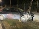 Auto contro un palo sulla provinciale tra Canale e Monteu Roero Auto contro un palo sulla provinciale tra Canale e Monteu Roero