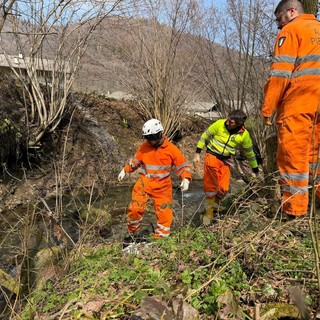 Valle Grana, i volontari AIB ripuliscono il Torrente Grana e il Rio Freddo: sei under 20 in prima linea [FOTO]