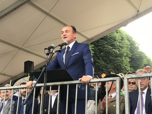 Il presidente della Regione Piemonte Alberto Cirio