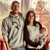 Alessandro Manfredi e Federica Ventura con Beatrice