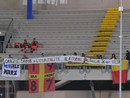 Lo striscione dei tifosi braidesi apparso allo stadio di San Benedetto del Tronto