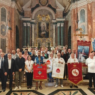 alcuni rappresentanti delle associazioni cittadine presenti alla festa patronale di Bra (foto Maurizio Mangino)