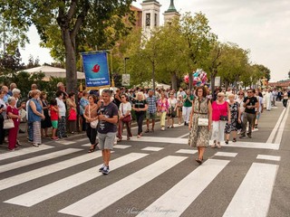 alcuni rappresentanti delle associazioni cittadine presenti alla festa patronale di Bra (foto Maurizio Mangino)