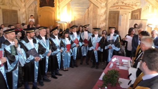 Primi laureati per l'università telematica Pegaso di Bra (VIDEO)