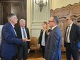 Alcuni momenti dell'incontro tenuto ieri in Prefettura