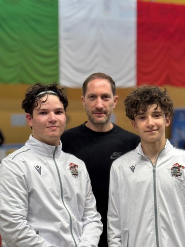 (Matteo Maino e Osea Martini insieme al Maestro Juan Paz y Miño)