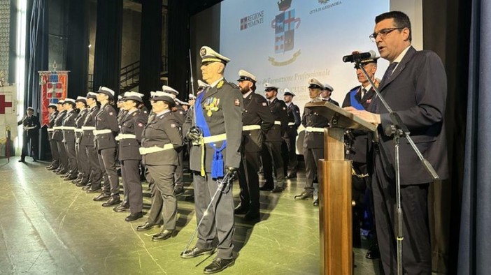 La cerimonia conclusiva del 99° Corso Regionale di Formazione per Agenti di Polizia Locale