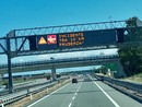 Il pannello che indica l'incidente Il pannello che indica l'incidente