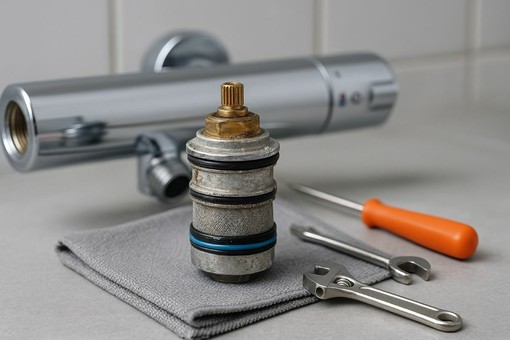 Quando il miscelatore perde precisione, la cartuccia termostatica del rubinetto torna al centro dell’attenzione