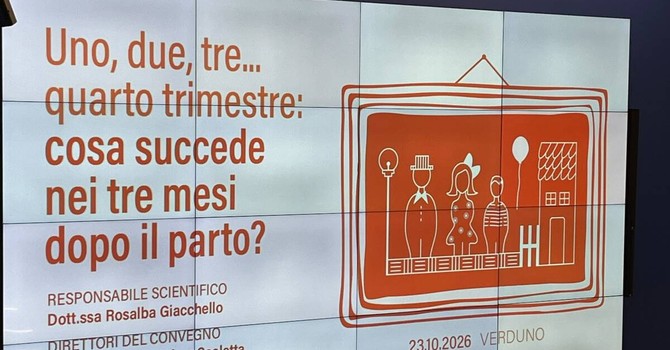 A Verduno un convegno sul “quarto trimestre” e sulle sfide dell’assistenza nei tre mesi dopo il parto