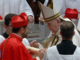 Monsignor Marengo e il Santo Padre in un momento della diretta del Concistoro trasmessa da VaticanNews