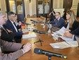 Alcuni momenti dell'incontro tenuto ieri in Prefettura