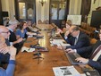 Alcuni momenti dell'incontro tenuto ieri in Prefettura