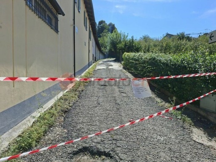 L'ingresso alla cascina di Baldissero d'Alba