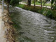 Il canale adiacente alla strada in fr. Grinzano a Cervere