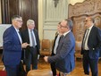 Alcuni momenti dell'incontro tenuto ieri in Prefettura