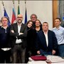 Gli amministratori di Centro per Cuneo durante l'incontro con Robaldo dopo l'elezione alla guida della Provincia Gli amministratori di Centro per Cuneo durante l'incontro con Robaldo dopo l'elezione alla guida della Provincia