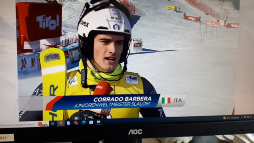 Il cuneese Corrado Barbera è campione del Mondo Junior di Slalom