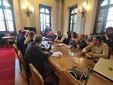 Alcuni momenti dell'incontro tenuto ieri in Prefettura