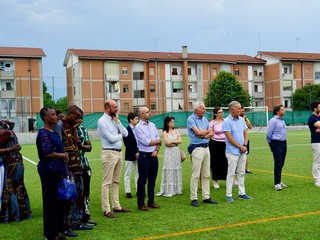 Saluzzo; cerimonia di commemorazione dell'Olimpic Calcio per Rasmane Ouedraogo
