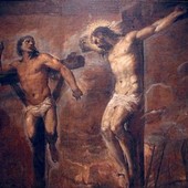 Gesù Cristo e il buon ladrone, olio su tela di Tiziano Vecellio, Pinacoteca Nazionale di Bologna