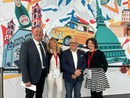 I Vice Presidenti dell'ATL del Cuneese Gabriella Giordano e Rocco Pulitanò con il Direttore Daniela Salvestrin al Grattacielo della Regione Piemonte con il Presidente di VisitPiemonte Beppe Carlevaris