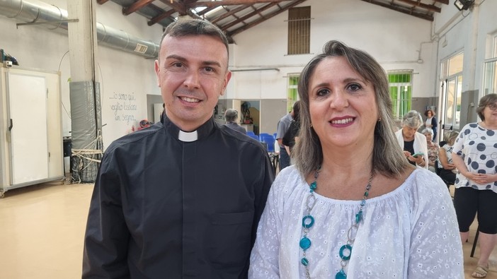 Don Luigi Maria Epicoco insieme a Silvia Gullino