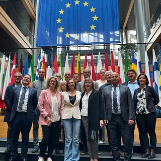 La delegazione della Lega con l’eurodeputata Gianna Gancia