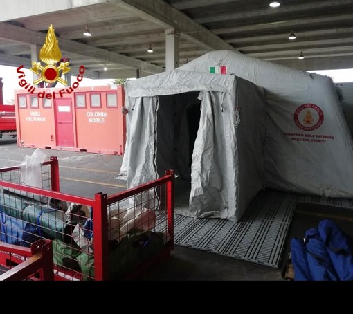 Settimana di esercitazione per i vigili del fuoco della Granda: Boves teatro di un campo di emergenza