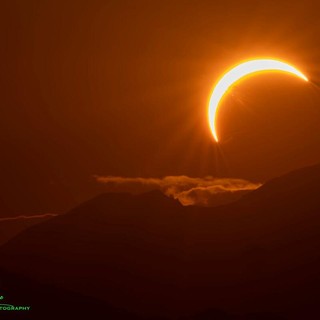 Eclissi solare da Spinetta, foto di Paolo Leone