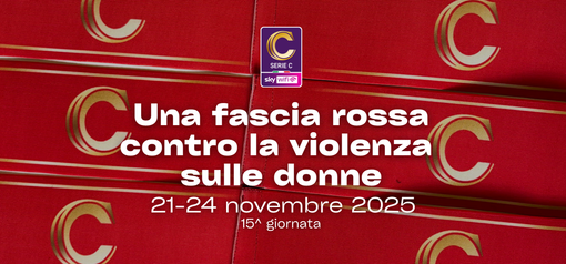 Serie C Sky Wifi, una fascia rossa contro la violenza sulle donne