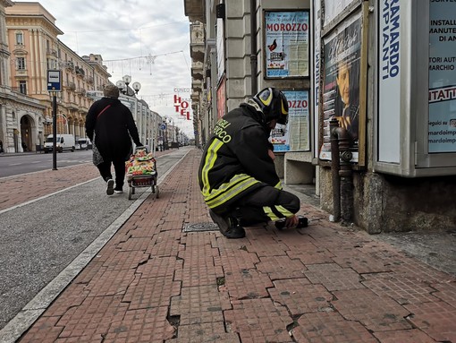 Segnalata fuga di gas in corso Nizza a Cuneo: in corso rilievi dei vigili del fuoco
