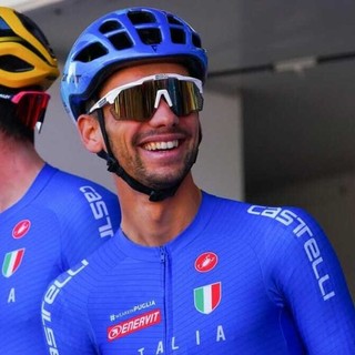 Matteo Sobrero in maglia azzurra Matteo Sobrero in maglia azzurra