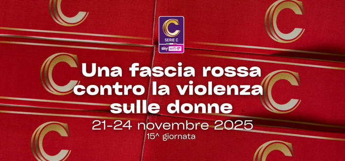 Serie C Sky Wifi, una fascia rossa contro la violenza sulle donne Serie C Sky Wifi, una fascia rossa contro la violenza sulle donne