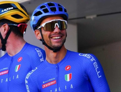 Matteo Sobrero in maglia azzurra Matteo Sobrero in maglia azzurra