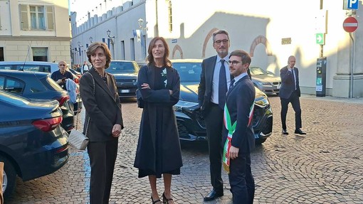 Giovanni Ferrero con la moglie Paola Rossi e la cognata Luisa Strumia