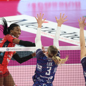 Una immagine del match disputato all'andata (foto sito legavolleyfemminile) Una immagine del match disputato all'andata (foto sito legavolleyfemminile)