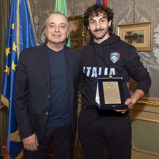 Fina con il vicepresidente del Consiglio regionale Graglia Fina con il vicepresidente del Consiglio regionale Graglia