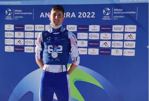 Argento del cuneese Guglielmo Giuliano ai mondiali Junior di Winter Triathlon!