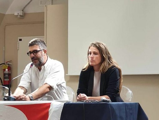 Infoto da sinistra Mauro Calderoni e Chiara Gribaudo Infoto da sinistra Mauro Calderoni e Chiara Gribaudo