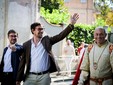 Il sindaco Gatto, Axel Iberti e Luca Sensibile, presidente della Giostra delle Cento Torri