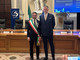 Il sindaco Alberto Gatto e il ministro Alessandro Giuli