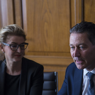 Da sinistra Giuliana Cirio e Mauro Gola Da sinistra Giuliana Cirio e Mauro Gola