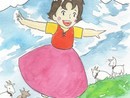 Heidi nel disegno di Manuela Fissore