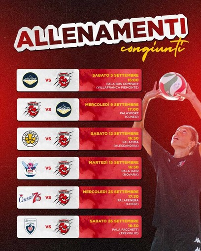 PALLAVOLO A1F / Granda Volley, a settembre sei allenamenti congiunti verso l'esordio in campionato PALLAVOLO A1F / Granda Volley, a settembre sei allenamenti congiunti verso l'esordio in campionato