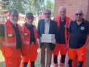 Il presidente Asava Roberto Giachino con una delegazione alla premiazione dei vincitori del bando Crt Il presidente Asava Roberto Giachino con una delegazione alla premiazione dei vincitori del bando Crt
