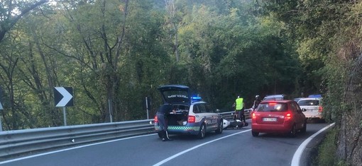 Incidente sulla Statale 28: motociclista ferito a Case Rosse Incidente sulla Statale 28: motociclista ferito a Case Rosse