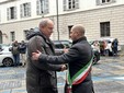 Il principe accolto dal sindaco Mottinelli Il principe accolto dal sindaco Mottinelli