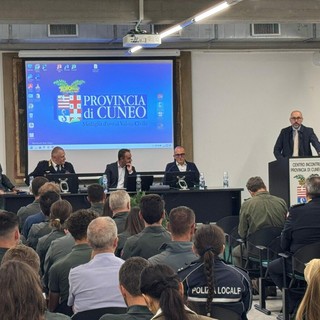 I saluti istituzionali del presidente Robaldo in apertura del convegno sulla sicurezza urbana integrata